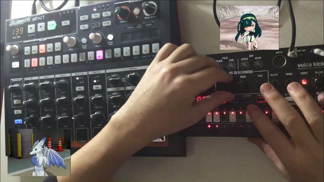 Drumbrute impact 14 (with volca kick) YouTube