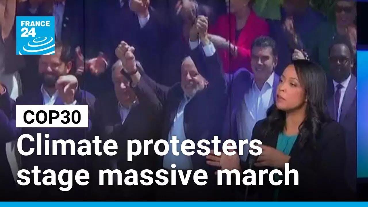 Thousands march in indigenous-led protests outside COP30 summit • FRANCE 24 English