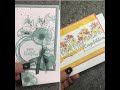 Live Crafting Stampin Up! Painted Poppies & Peaceful Moments Stamping with DonnaG!