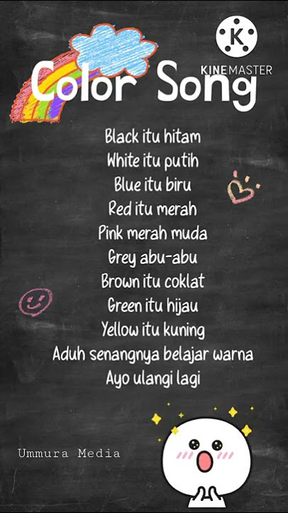 Lagu paud bahasa Inggris warna