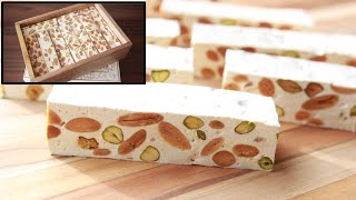 TORRONE Soft NOUGAT RECIPE - ITALIAN NUT & NOUGAT BARS | Great For Holidays & Valentine's Day! screenshot 4