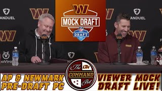 Command Post LIVE! | VIEWER 7-RD MOCK DRAFT LIVE! + Chef P & Lance Newmark Pre-Draft Presser REACT