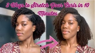 HOW TO STRETCH YOUR CURLS IN 10 MINUTES | Gabrielle Amandaaa