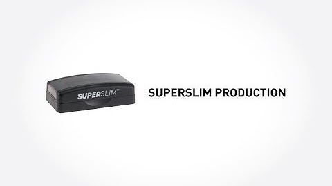 How to Produce a Trodat Super Slim Stamp