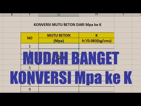 Video: Bagaimana cara menghitung MPa untuk beton?