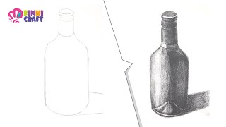 How to Draw a Bottle- Pencil Drawing Tutorial