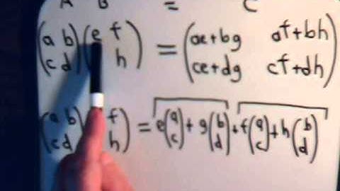 Linear Algebra Video# 7A: Matrix Multiplication Part 2