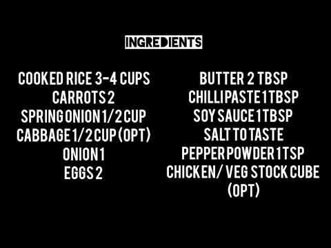 Simple fried rice with simple ingredients! - YouTube