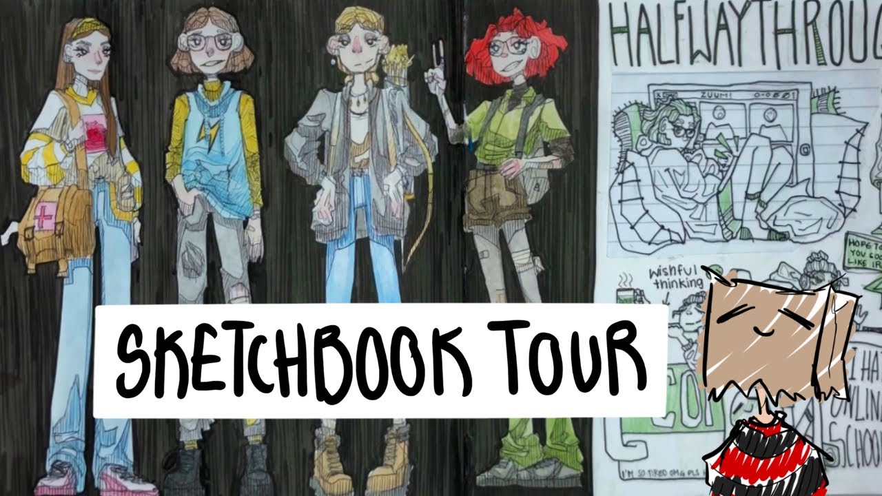 Sketchbook tour 2021 | part 1💥 - YouTube