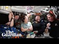 Artemis II crew answer questions on return home from trip around the Moon – watch live