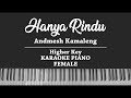 Hanya Rindu (FEMALE KARAOKE PIANO COVER) Andmesh Kamaleng