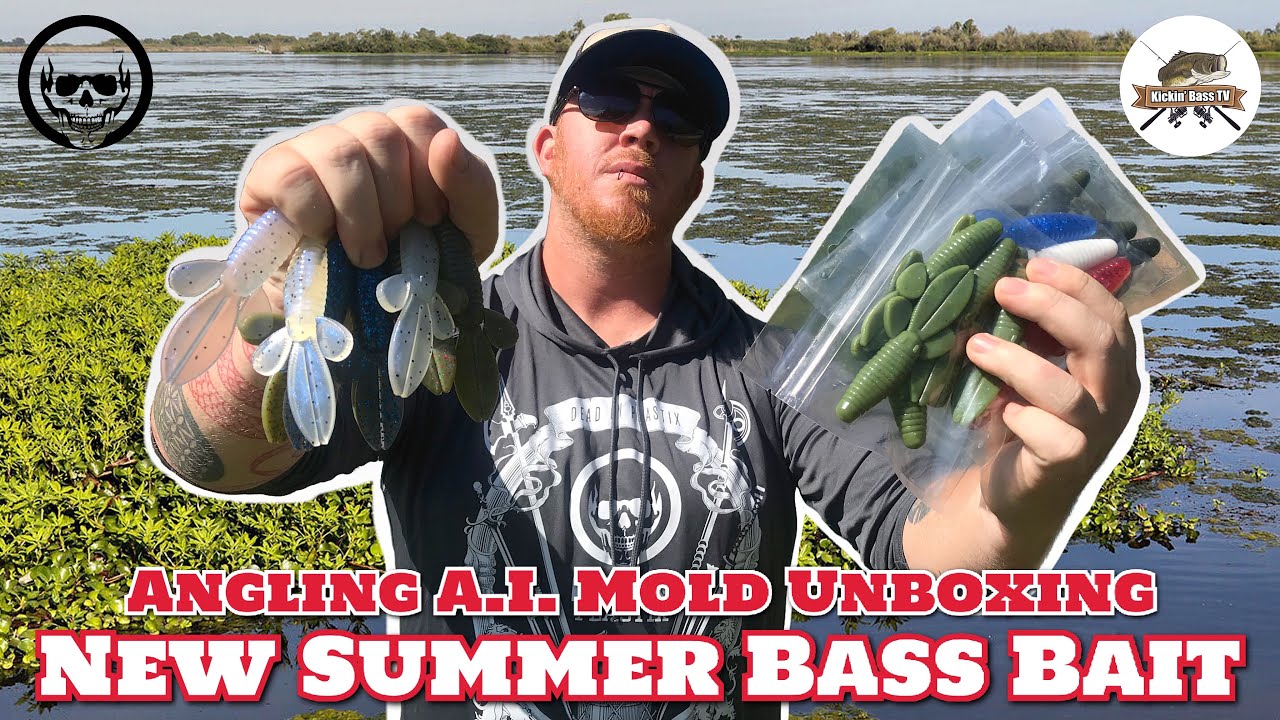New Summer Bass Bait - Angling A.I. Mold Unboxing - Ginja Ninja - Dead On  Plastix 