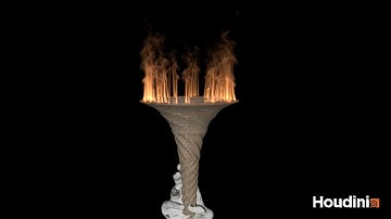 Houdini torch #houdinifx #sidefxhoudini #sidefx #fx #houdini #vfx