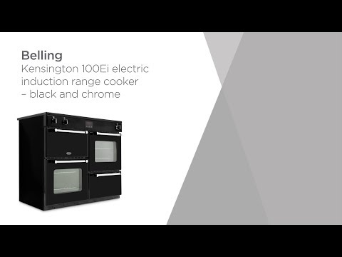 Belling Kensington 100Ei Range Cooker - Black & Chrome | Product Overview | Currys PC World