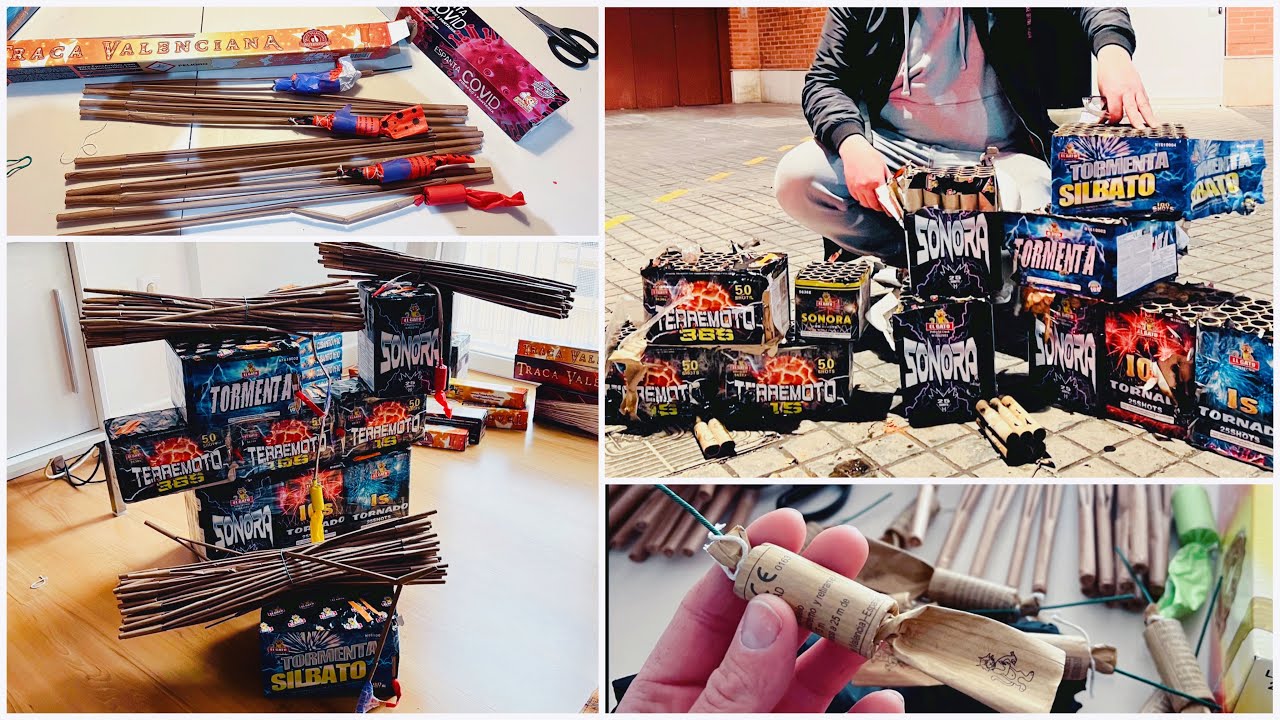 Stoken in Valencia : Las Fallas 2022  🇪🇸🧨: Vuurwerk Compilatie