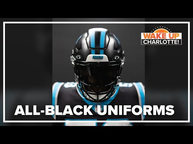 Carolina Panthers unveil black helmets, all-black uniforms