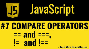 7.Javascript tutorials - Comparison operators