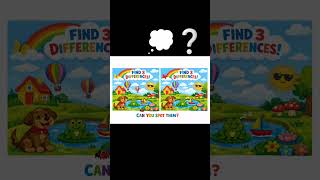 find 3 differences💃🏻💃🏻#kids #games #baby #cocomelon screenshot 1