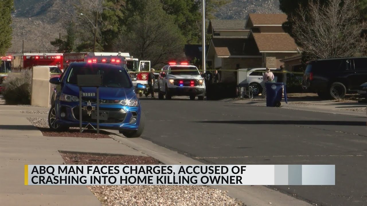 1 dead, 1 charged in fatal crash in Albuquerque home - YouTube