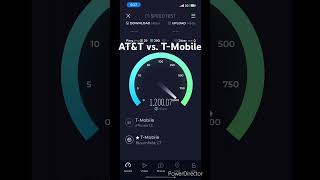 AT&T vs. T-Mobile #5g #5gnetwork #tmobile #internet #5gtechnology #mobile #tmo5g #n41 #standalone