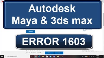 Autodesk Maya 2020 error code: 1603 | 3ds max installation error | Maya setup error