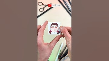 Paper Craft DIY Trick with Creepy doll by Squid Game #squidgame #diy #papercraft #trick #creepy