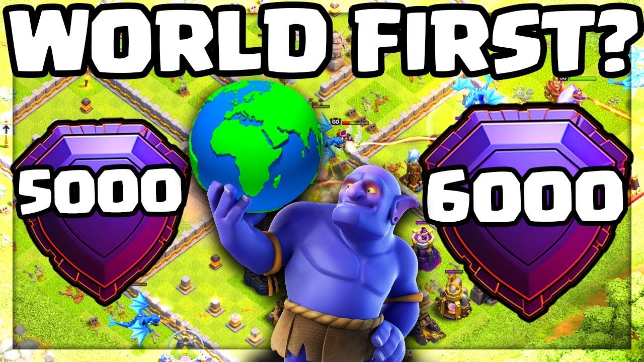 A World First? Clash of Clans 6000 Trophies in LESS Than 3 Days!