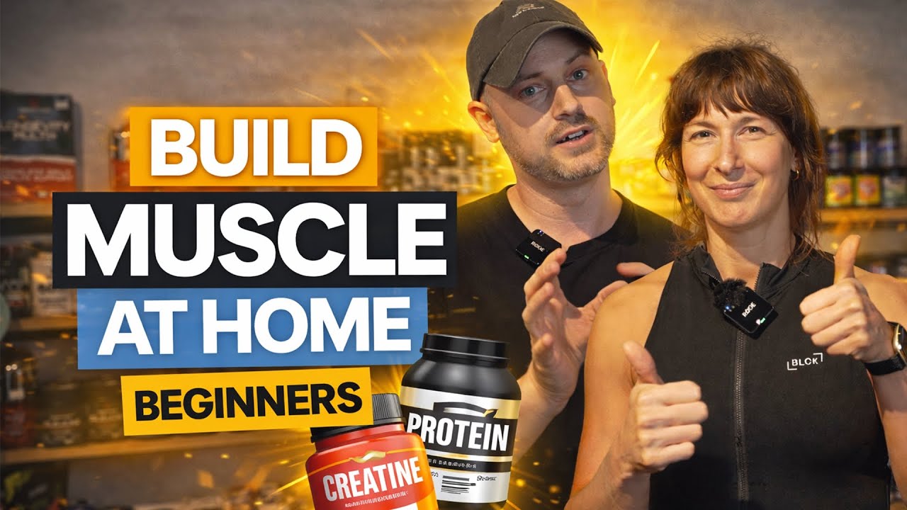 Best Supplements for Beginners to Build Muscle at Home (Creatine, Protein + More)