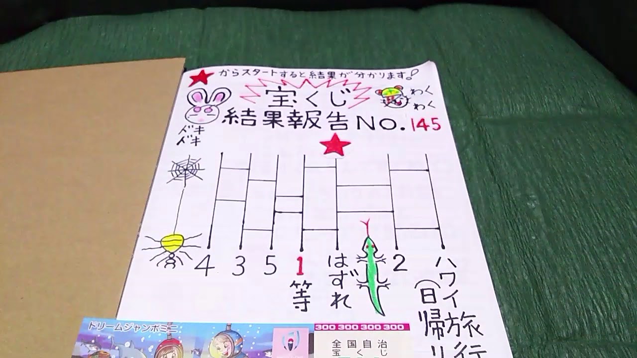 1等は3000万円 【300円分買った宝くじ (ドリームジャンボミニ(全国自治宝くじ(第744回)結果報告】(NO.145 YouTube 1等は3000万円 【300円分買った宝くじ (ドリームジャンボミニ(全国自治宝くじ(第744回)結果報告】(NO.145 YouTube