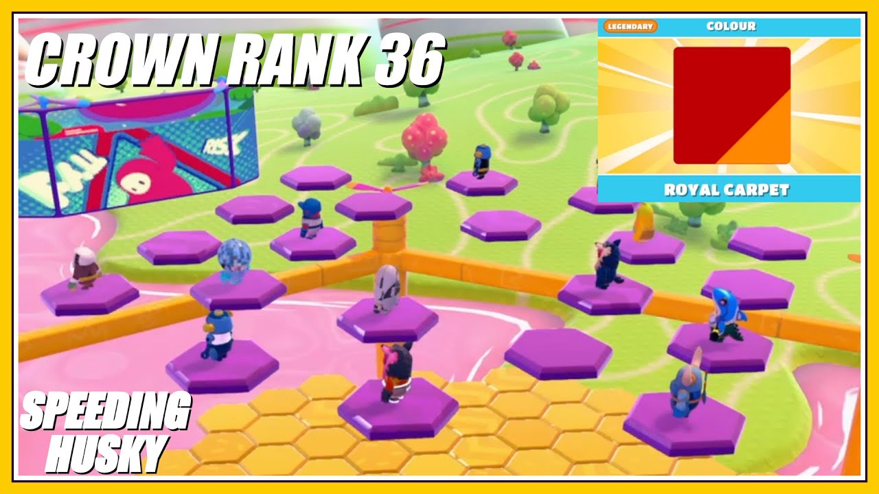 Fall Guys | Reaching Crown Rank 36 (Royal Carpet Colour)