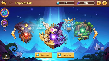 Summon 320 prophet orbs . Light and dark faction. Idle heroes.