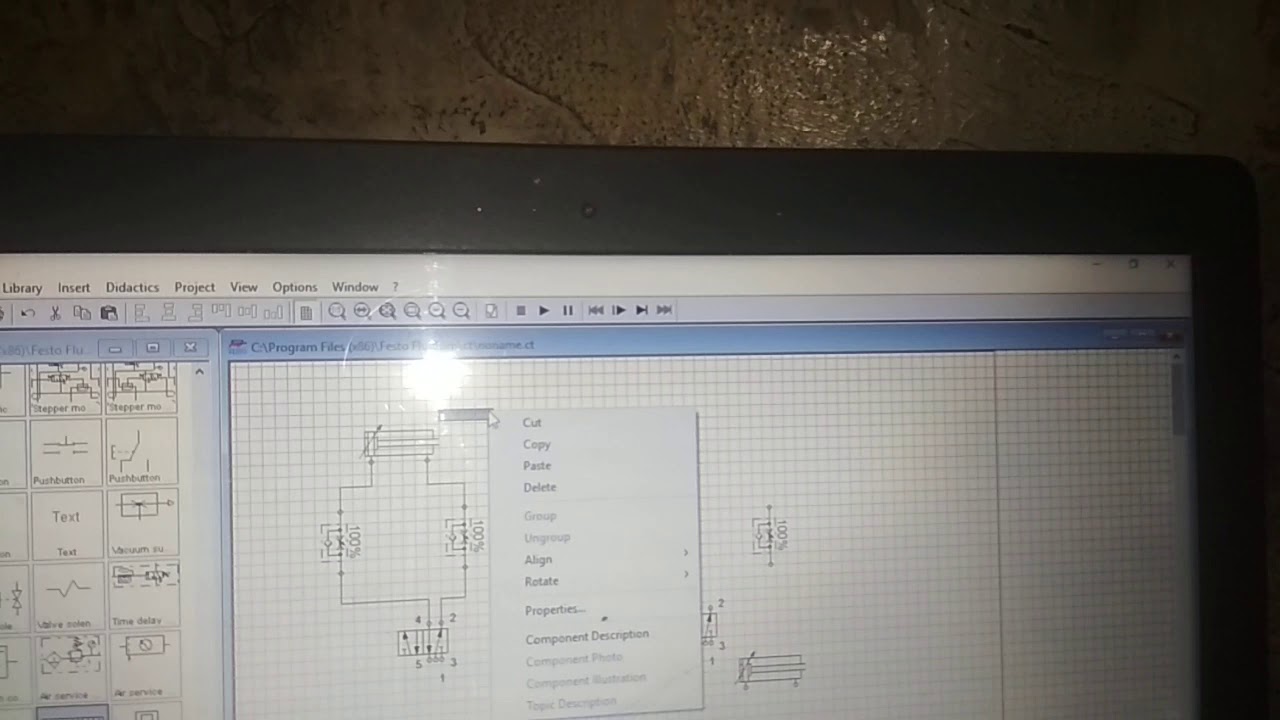 Rangkaian pneumatik pintu  gerbang  otomatis  YouTube