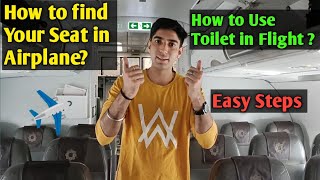 ✈️ First Time Flying? Here's How to Find Your Seat & Use the Airplane Washroom! 🧳