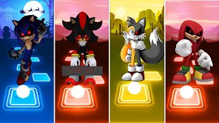 Sonic Exe 🆚 Shadow Exe 🆚 Tails Exe Sonic 🆚 Knuckles Exe | Tiles Hop