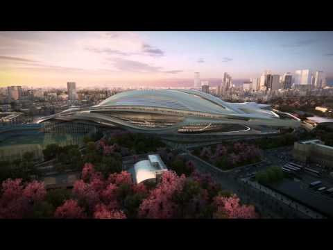 Video: Zaha Hadid Entwirft Das Japan National Stadium
