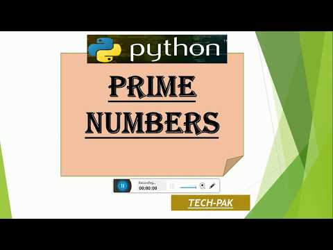 HOW TO CHECK PRIME NUMBERS IN PYTHON USING BREAK STATEMENT  | TUTORIALS FOR BEGINNERS