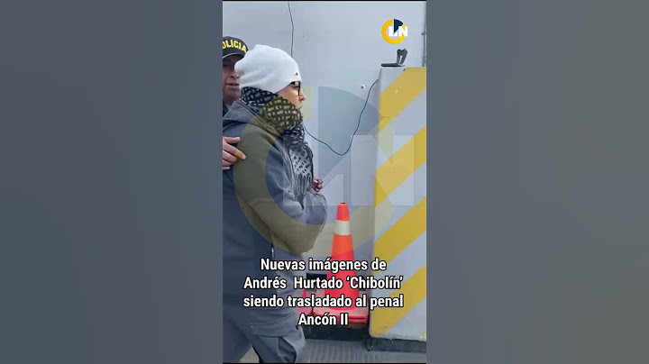 🚨  Nuevas imágenes del traslado de Andrés Hurtado ‘Chibolín’ al penal Ancón II