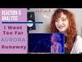 Vocal Coach Reacts to AURORA - I Went Too Far & Runaway (Live) - Singing Analysis