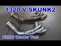 1320 header v Skunk2 header dyno test S2000