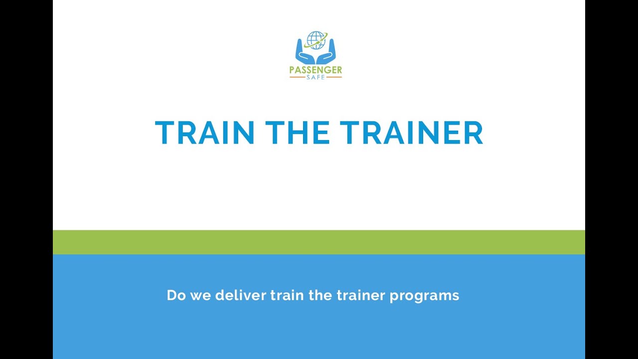 Train the Trainer - YouTube