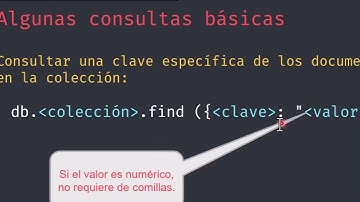 Comandos básicos en MongoDB