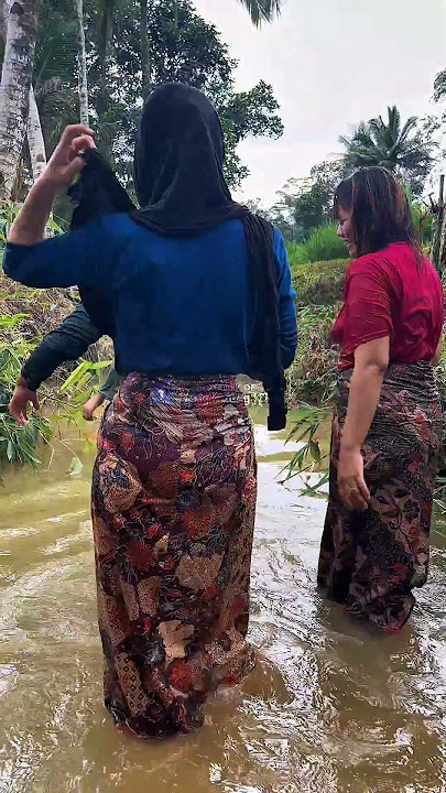 janda sama gadis mandi di sungai #jampangturunankidul #gadisdesa