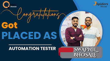 Congratulations Mr. Swapni for getting placed As Automation Tester