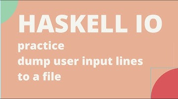 haskell IO - dump input lines to a file