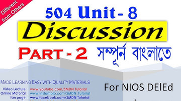 504 Unit 8 Discussion in Bengali l Part 2 l Bar Graph, Pie Chart, Histogram, Pictograph