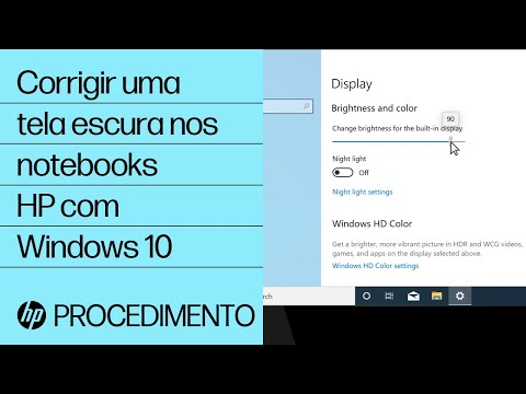 Corrigir uma tela escura nos notebooks HP com Windows 10 | Computadores HP | HP