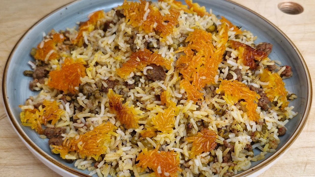 Very delicious Iranian mash pilaf