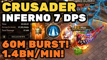 CRUSADER THUNDERSTRUCK⚡DPS BUILD! CRAZY BURST DAMAGE! [Diablo Immortal]