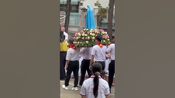 Rước Kiệu Đức Mẹ Quanh Khuân Viên Nhà Thờ GX Văn Hải Long Thành #shorts