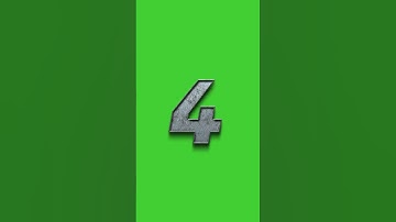 Metal Text Effect 10 to 0 Numbers Countdown with Voice Over | GREEN SCREEN #countdown